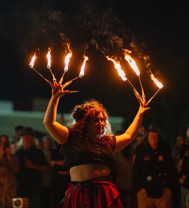 click to see Ginnie Fae dancing for RVA Renn Faire Fundraiser