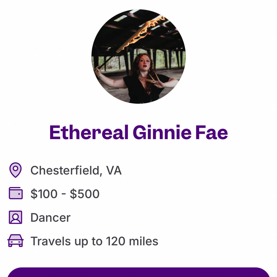 click the link to book Ginnie Fae